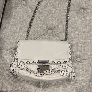 White Designer Chain Shoulder Bag